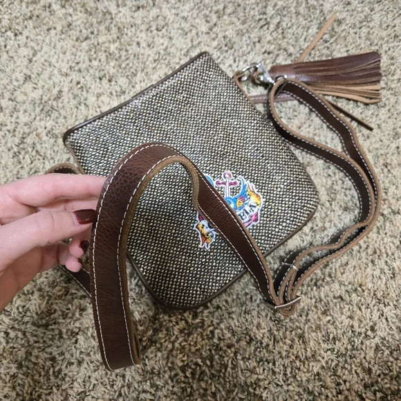 Consuela Crossbody Embroidered Leather Bag - Picture 3 of 7